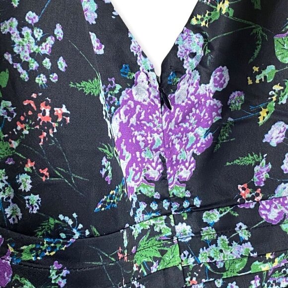 FOXIEDOX Anthropologie NWT $145 Wild Floral Boho Print Cropped Leg Jumpsuit Med - Picture 7 of 13